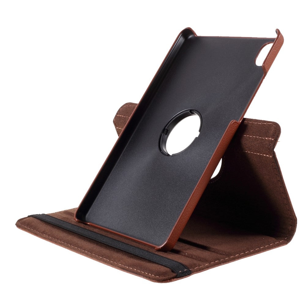 Leather Case with Rotating Stand Cover for Lenovo Tab M8 (1st Gen) HD8505/M8 (2nd Gen) HD8705 - Brown