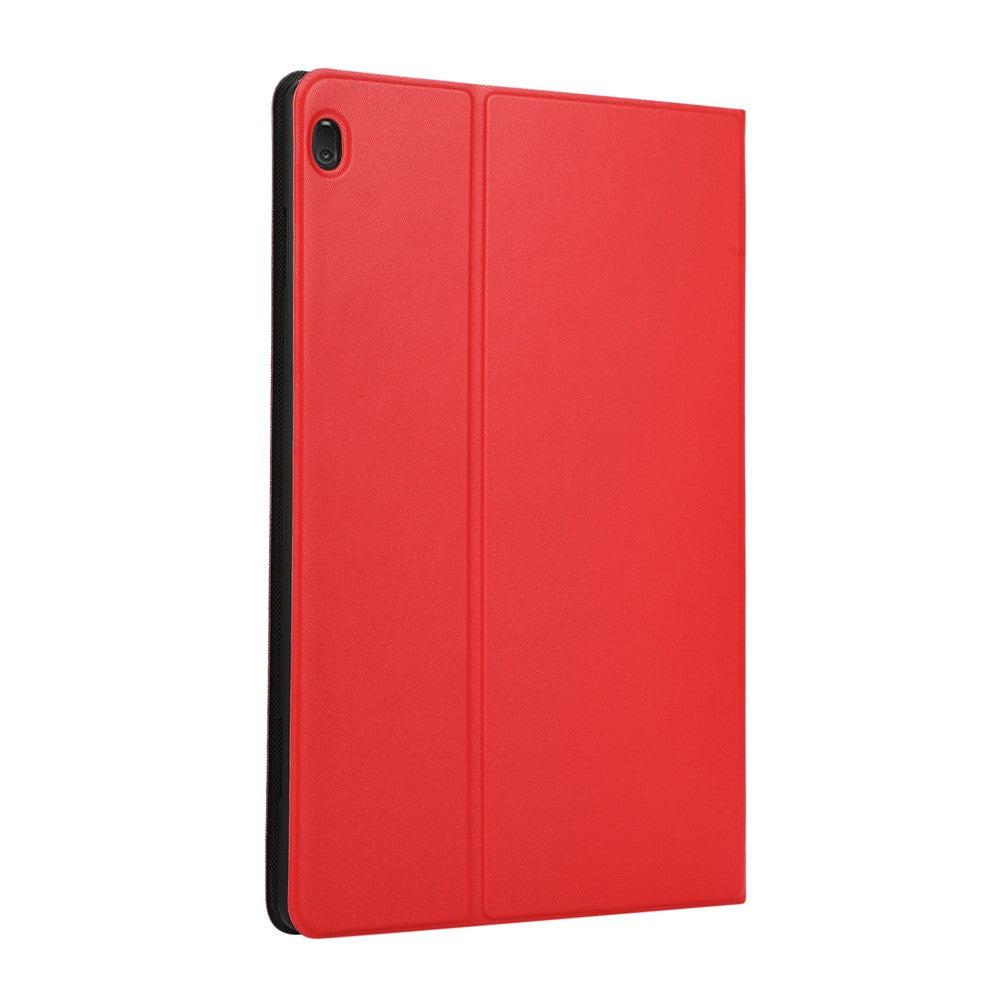 Stand Cover Leather Protective Case for Lenovo Tab M10 TB-X605F - Red