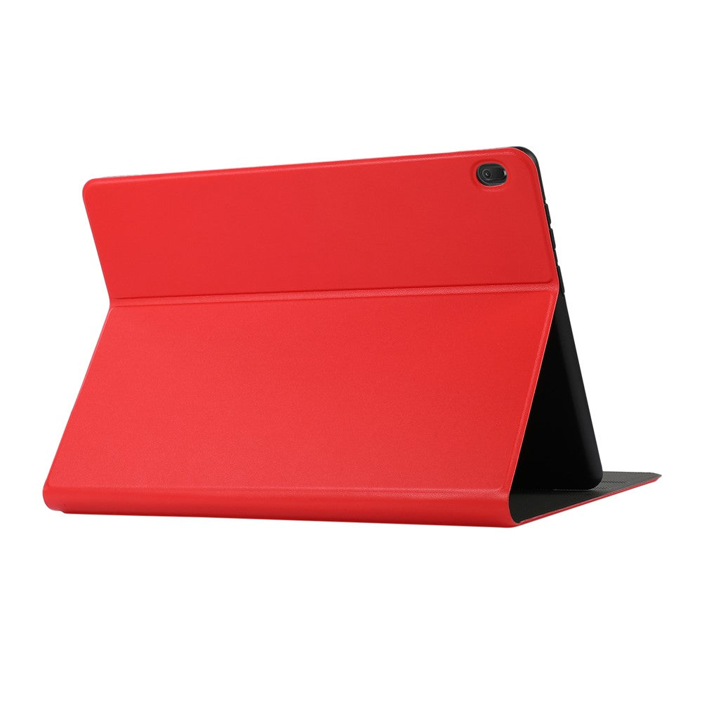 Stand Cover Leather Protective Case for Lenovo Tab M10 TB-X605F - Red