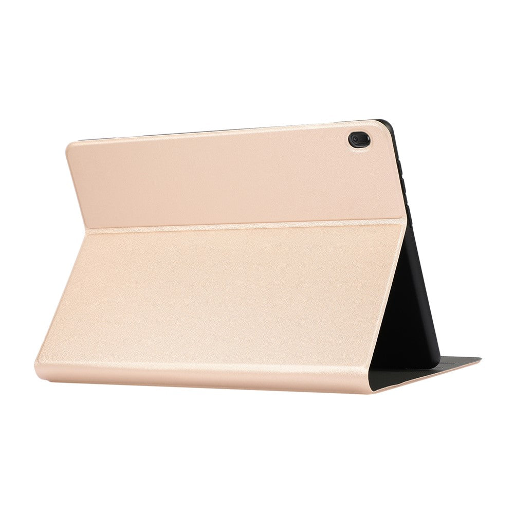 Stand Cover Leather Protective Case for Lenovo Tab M10 TB-X605F - Gold