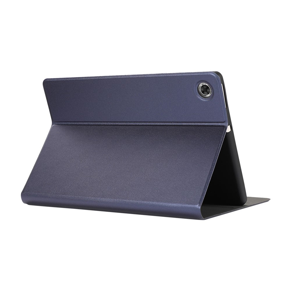 Plain Leather Stand Tablet Cover for Lenovo Tab M10 HD Gen 2 TB-X306X - Dark Blue