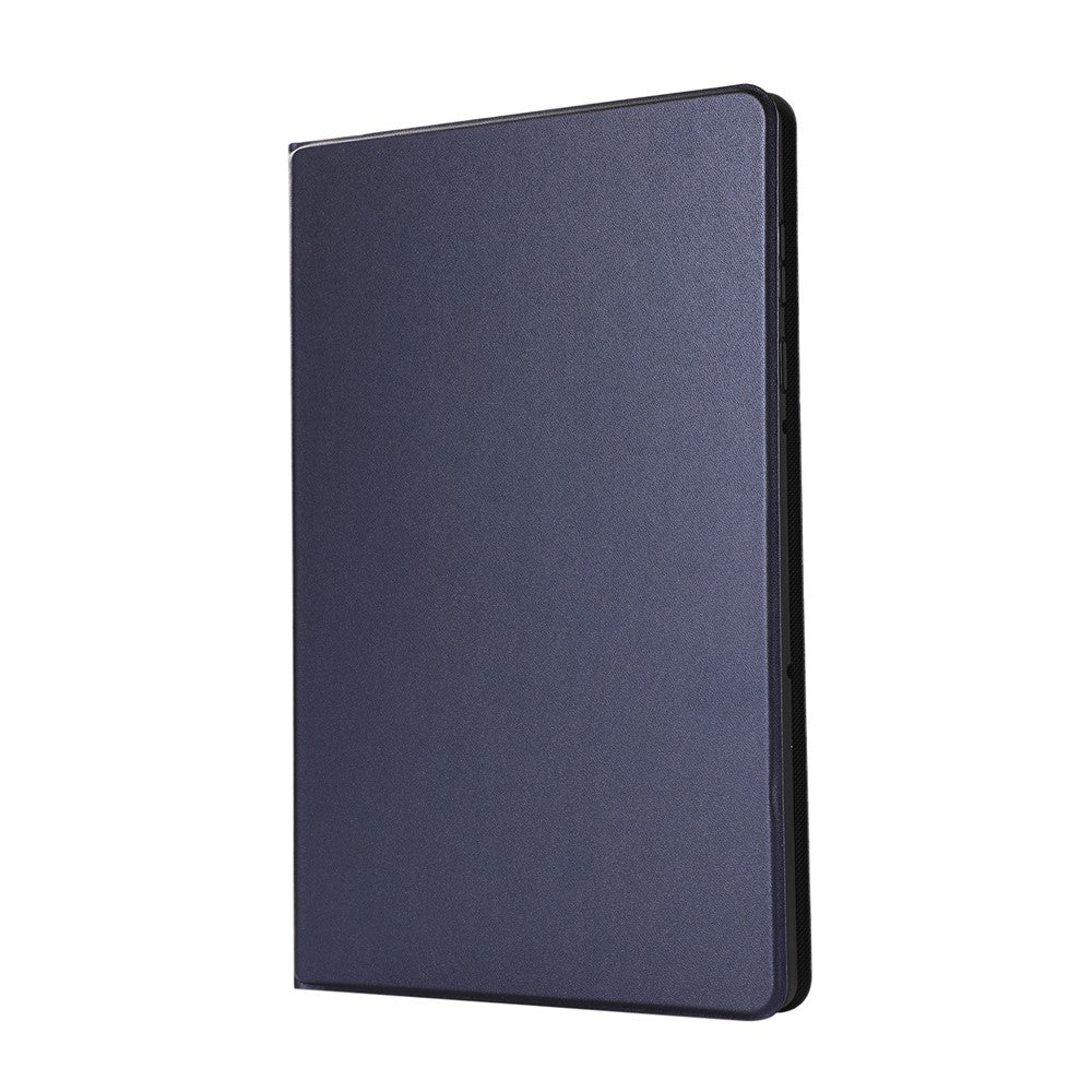 Plain Leather Stand Tablet Cover for Lenovo Tab M10 HD Gen 2 TB-X306X - Dark Blue