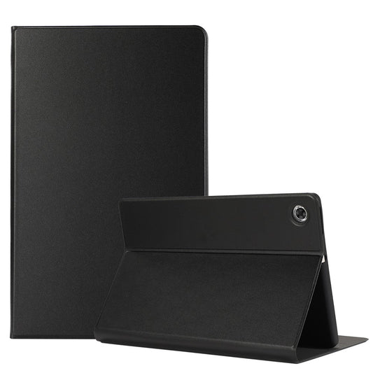 Plain Leather Stand Tablet Cover for Lenovo Tab M10 HD Gen 2 TB-X306X - Black