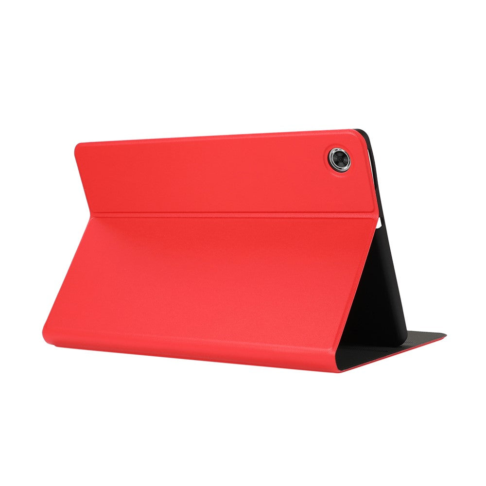 Plain Leather Stand Tablet Cover for Lenovo Tab M10 HD Gen 2 TB-X306X - Red