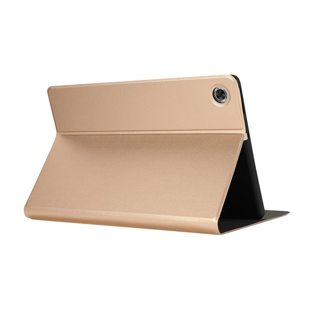 Plain Leather Stand Tablet Cover for Lenovo Tab M10 HD Gen 2 TB-X306X - Gold