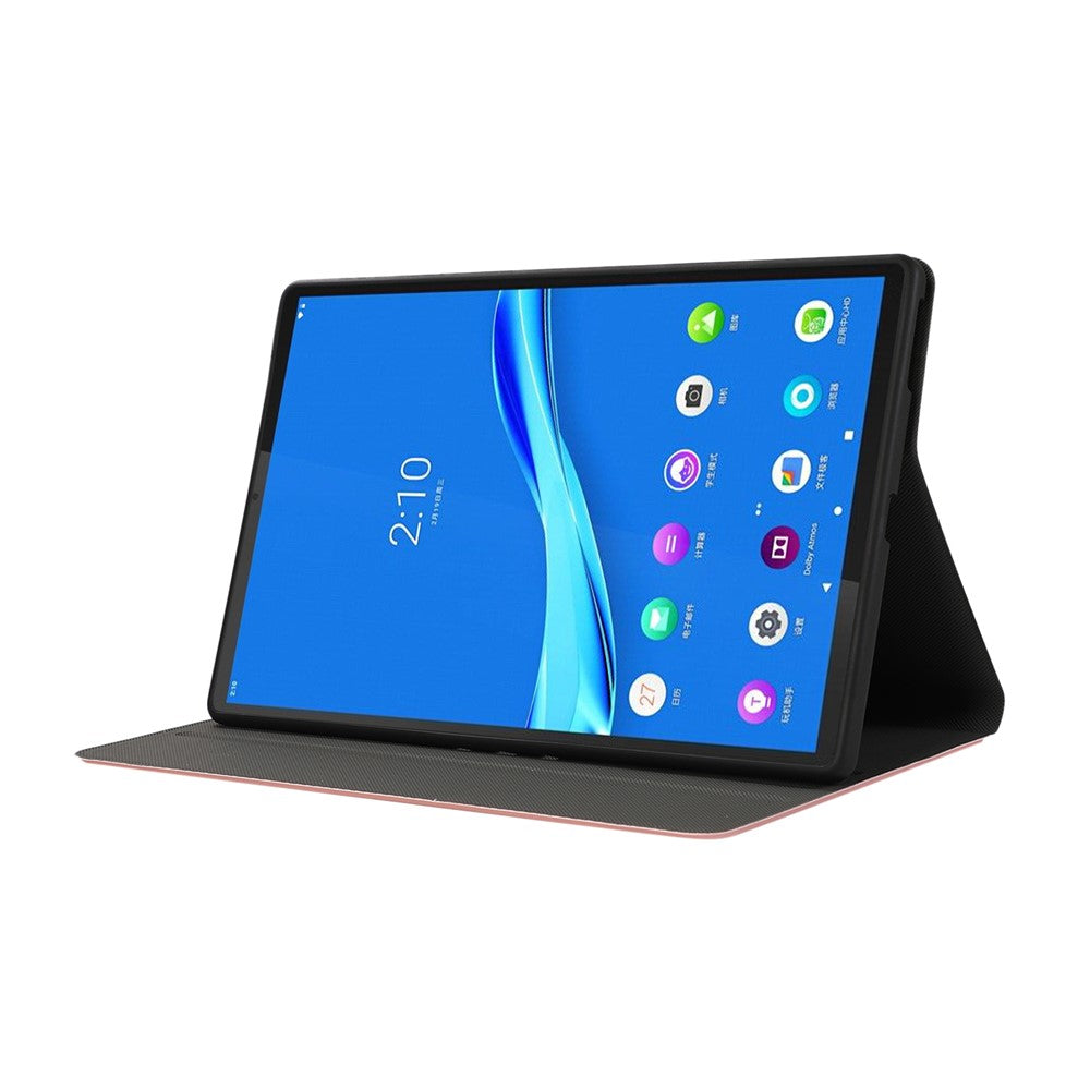 Plain Leather Stand Tablet Cover for Lenovo Tab M10 HD Gen 2 TB-X306X - Rose Gold