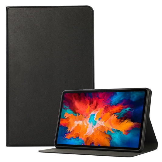 PU Leather Protector Full-Protection Case with Stand for Lenovo Tab M8 (2nd Gen) FHD - Black