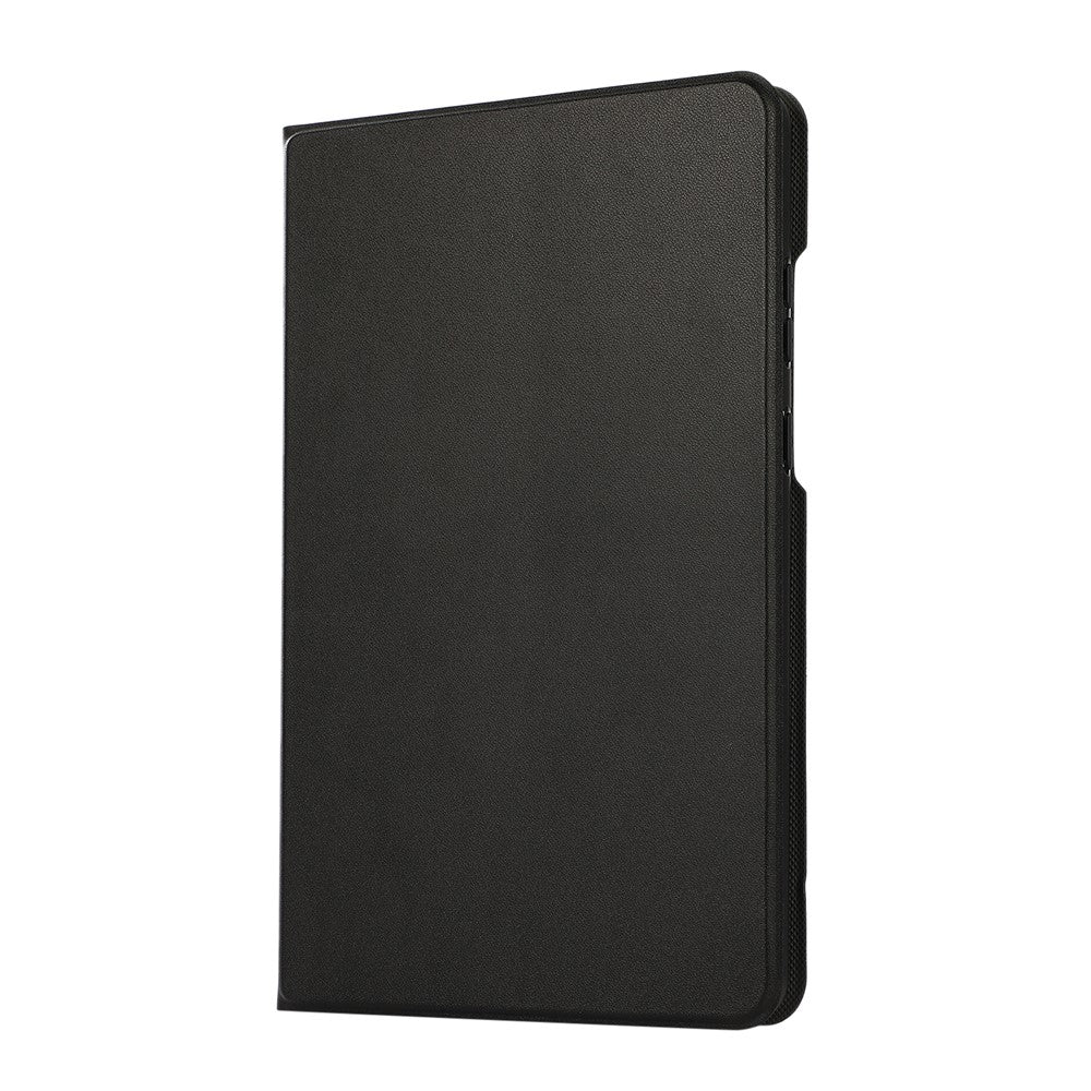 PU Leather Protector Full-Protection Case with Stand for Lenovo Tab M8 (2nd Gen) FHD - Black