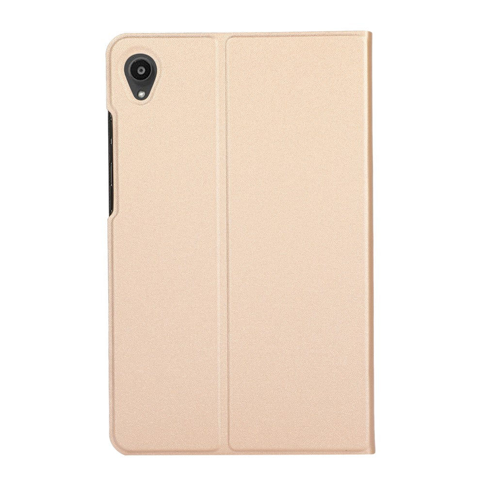 PU Leather Protector Full-Protection Case with Stand for Lenovo Tab M8 (2nd Gen) FHD - Gold