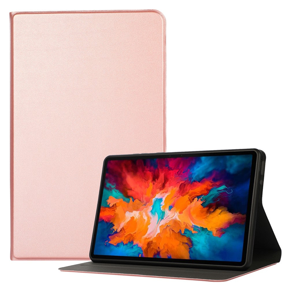 PU Leather Protector Full-Protection Case with Stand for Lenovo Tab M8 (2nd Gen) FHD - Rose Gold