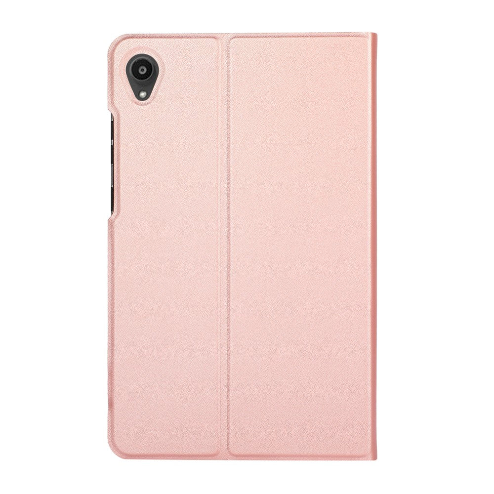 PU Leather Protector Full-Protection Case with Stand for Lenovo Tab M8 (2nd Gen) FHD - Rose Gold