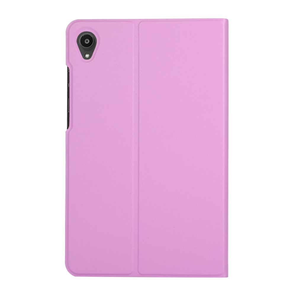 PU Leather Protector Full-Protection Case with Stand for Lenovo Tab M8 (2nd Gen) FHD - Purple