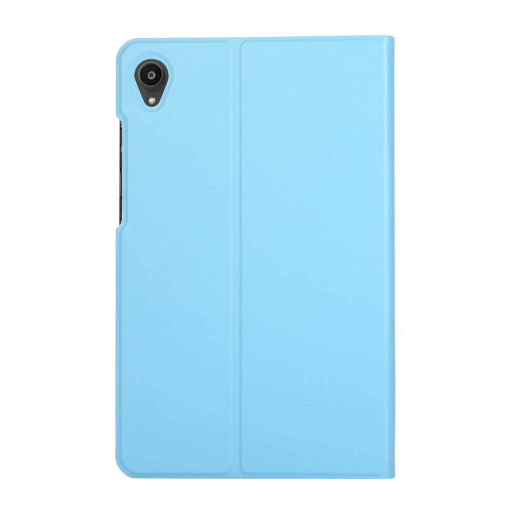 PU Leather Protector Full-Protection Case with Stand for Lenovo Tab M8 (2nd Gen) FHD - Baby Blue