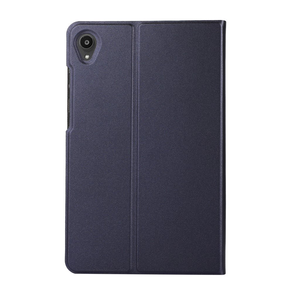 PU Leather Protector Full-Protection Case with Stand for Lenovo Tab M8 (2nd Gen) FHD - Dark Blue