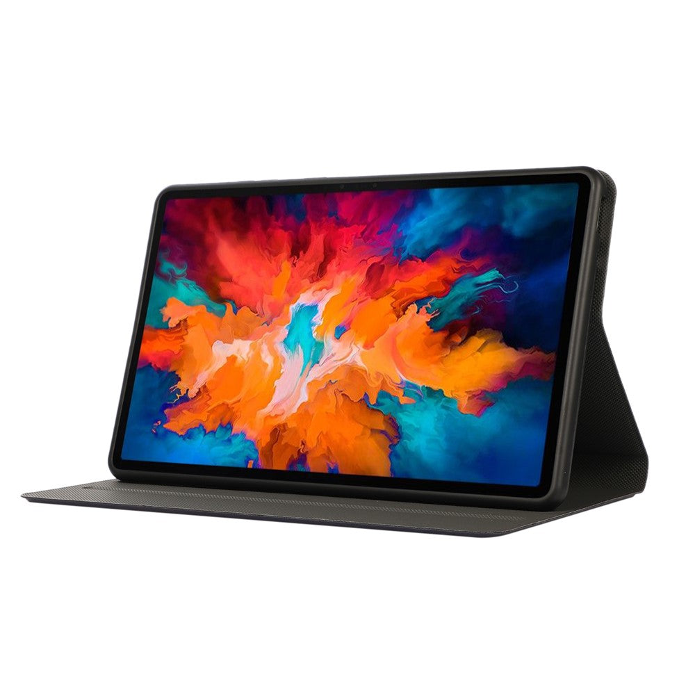 PU Leather Protector Full-Protection Case with Stand for Lenovo Tab M8 (2nd Gen) FHD - Dark Blue