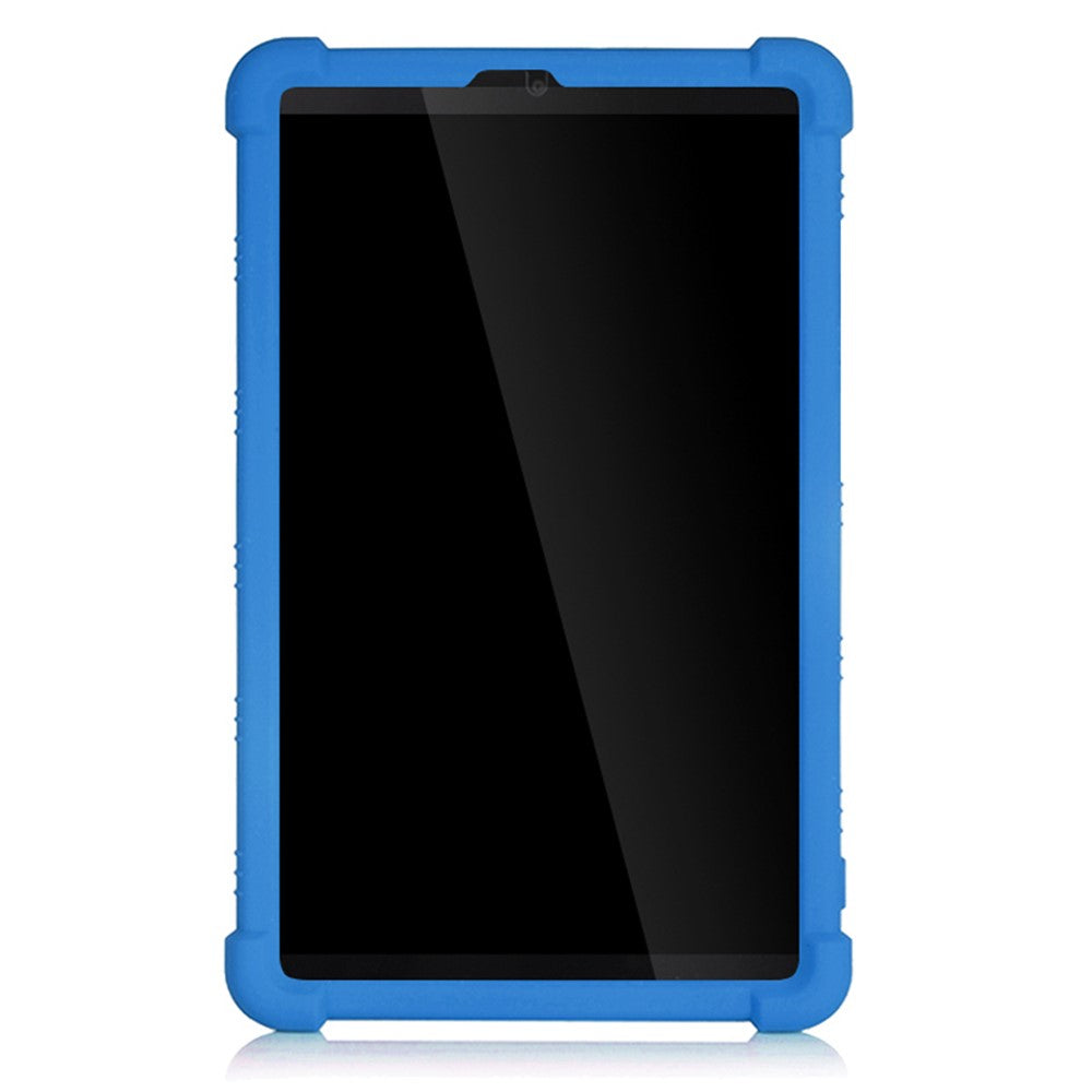 Slide-Out Kickstand Design Soft Silicone Tablet Cover Case for Lenovo Tab M8 8705/8505 - Blue