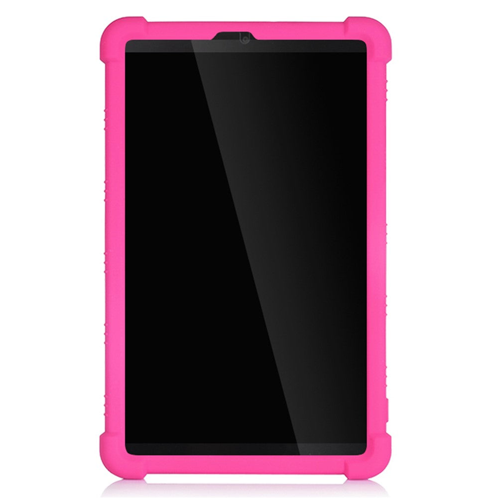 Slide-Out Kickstand Design Soft Silicone Tablet Cover Case for Lenovo Tab M8 8705/8505 - Rose