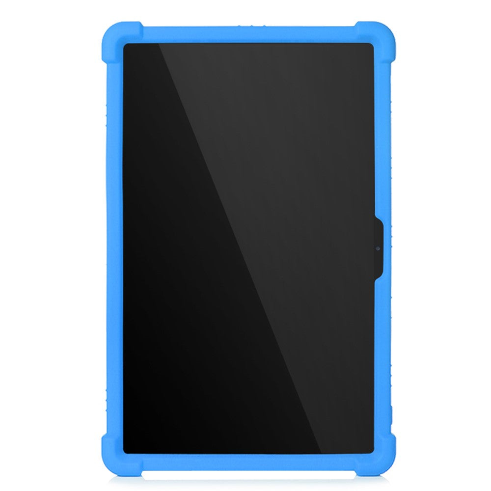 Slide-Out Kickstand Design Multi-Color Silicone Tablet Cover Case for Lenovo Tab P11 / P11 5G 11 inch TB-J606F / J606X - Blue