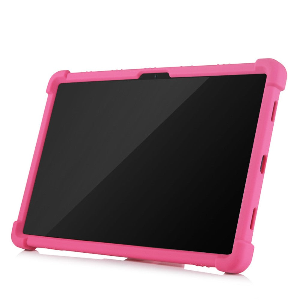 Slide-Out Kickstand Design Multi-Color Silicone Tablet Cover Case for Lenovo Tab P11 / P11 5G 11 inch TB-J606F / J606X - Green