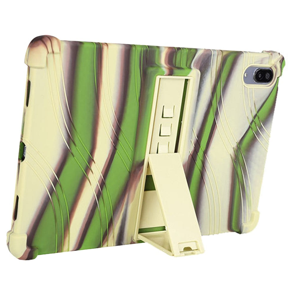 Shockproof Case for Lenovo Tab P11 Pro (2021) Silicone Tablet Cover with Kickstand - Camouflage