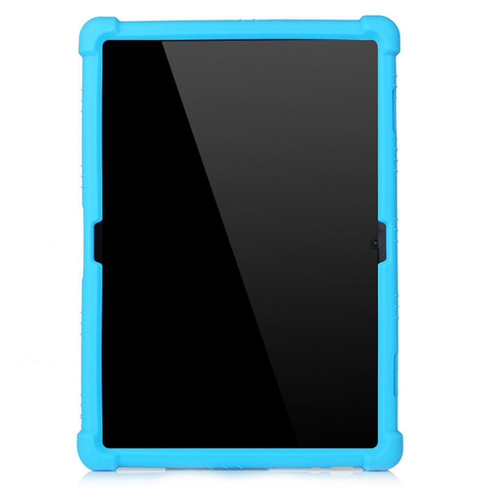 Slide-Out Kickstand Design Silicone Tablet Cover Case for Lenovo Tab M10 TB-X605F - Baby Blue