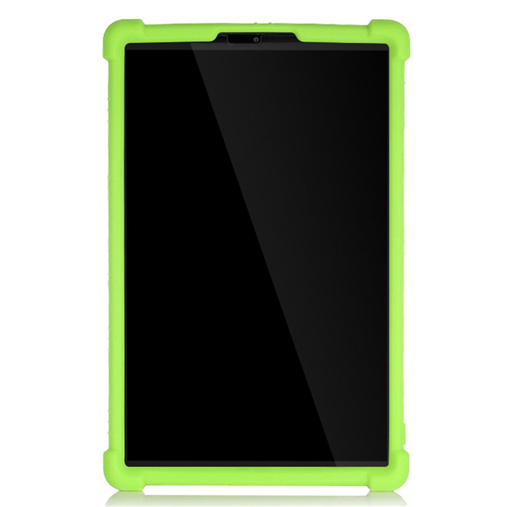 Soft Silicone Tablet Cover Case with Slide-Out Kickstand Design for Lenovo Tab M10 HD Gen 2 TB-X306 - Green