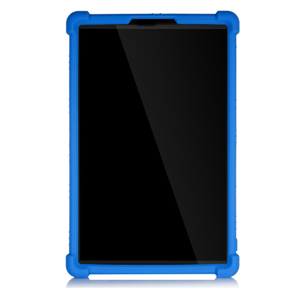 Soft Silicone Tablet Cover Case with Slide-Out Kickstand Design for Lenovo Tab M10 HD Gen 2 TB-X306 - Blue