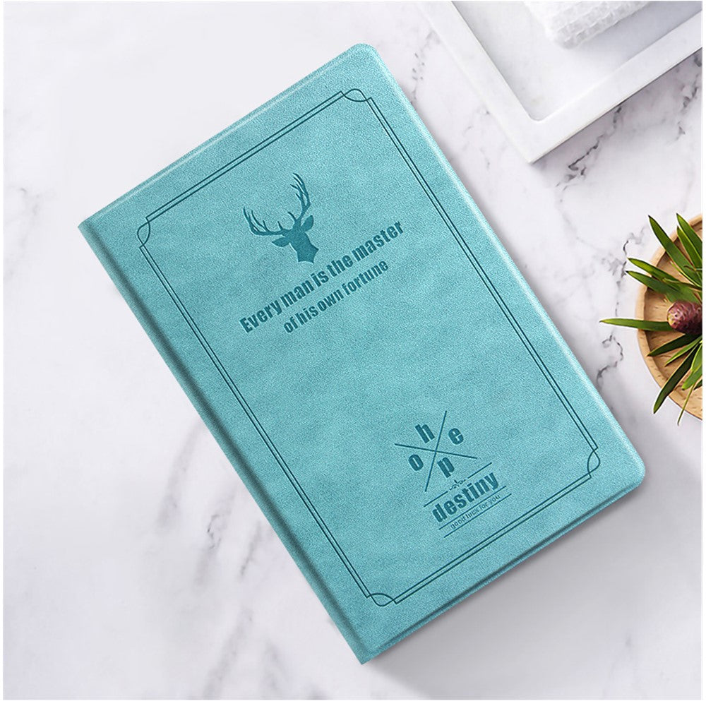 For Lenovo Tab P11 TB-J606F / Tab P11 5G Tablet Protective Case PU Leather + PC Imprint Deer Pattern Stand Cover - Blue
