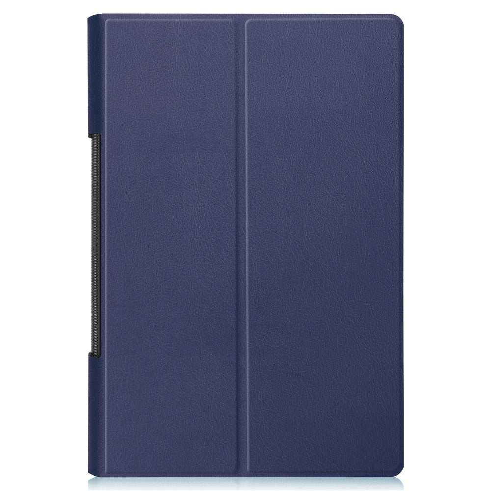 Plain PU Leather Case with Kickstand for Lenovo Yoga Pad Pro 13-inch/Yoga Tab 13 - Blue