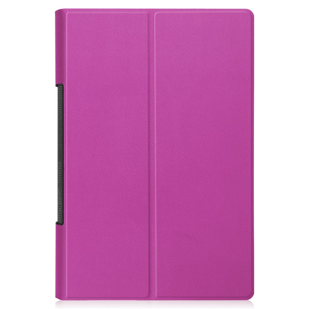 Plain PU Leather Case with Kickstand for Lenovo Yoga Pad Pro 13-inch/Yoga Tab 13 - Purple