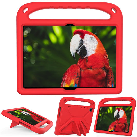 Hand-Hold Grip EVA Tablet Case with Kickstand for Lenovo Tab M10 TB-X505F / TB-X605F /  M10 FHD REL TB-X605FC / TB-X605LC / Tab P10 TB-X705F - Red