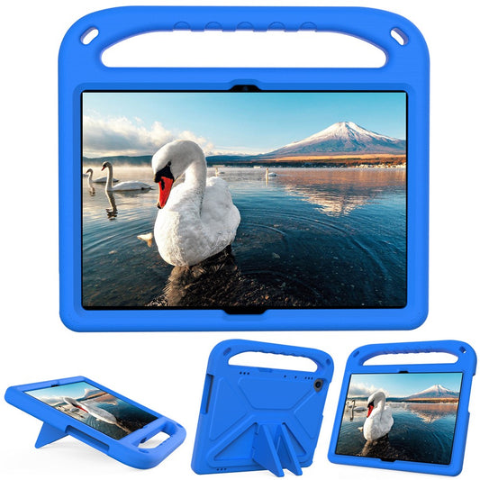 Hand-Hold Grip EVA Tablet Case with Kickstand for Lenovo Tab M10 TB-X505F / TB-X605F /  M10 FHD REL TB-X605FC / TB-X605LC / Tab P10 TB-X705F - Blue
