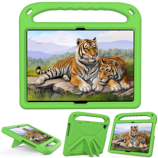 Hand-Hold Grip EVA Tablet Case with Kickstand for Lenovo Tab M10 TB-X505F / TB-X605F / M10 FHD REL TB-X605FC / TB-X605LC / Tab P10 TB-X705F - Green