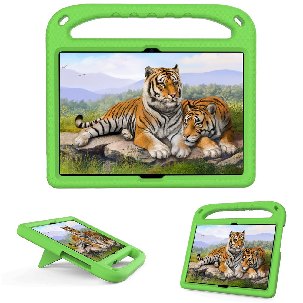Hand-Hold Grip EVA Tablet Case with Kickstand for Lenovo Tab M10 TB-X505F / TB-X605F / M10 FHD REL TB-X605FC / TB-X605LC / Tab P10 TB-X705F - Green