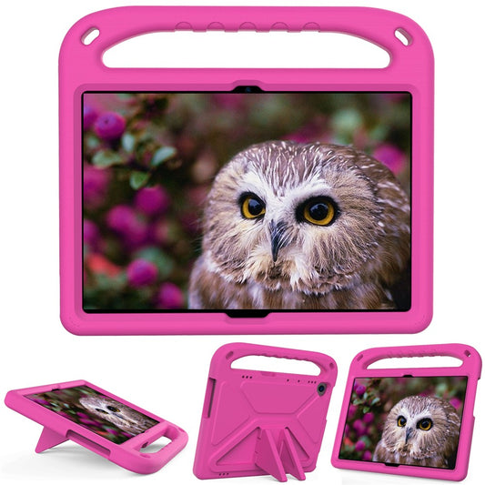 Hand-Hold Grip EVA Tablet Case with Kickstand for Lenovo Tab M10 TB-X505F / TB-X605F / M10 FHD REL TB-X605FC / TB-X605LC / Tab P10 TB-X705F - Rose