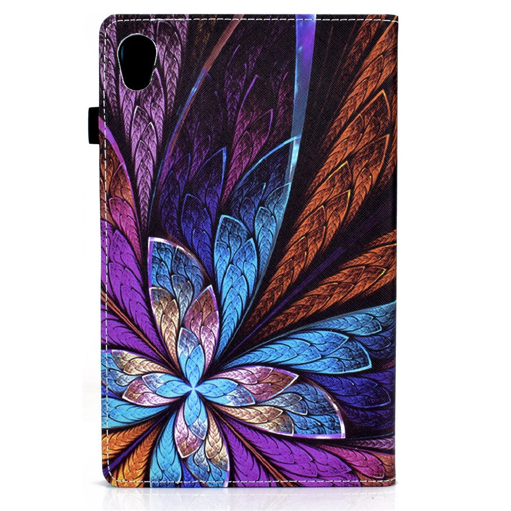 Pattern Printing Stand Cover Card Slots Protective Case with Elastic Band for Lenovo Tab M10 HD Gen 2 - Colorful Flower