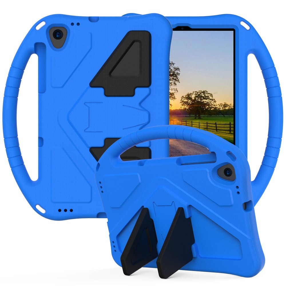 Kickstand Design Shockproof EVA Case with Portable Handle for Lenovo Tab K10 (2021) TB-X6C6F/TB-X6C6L/TB-X6C6X - Blue