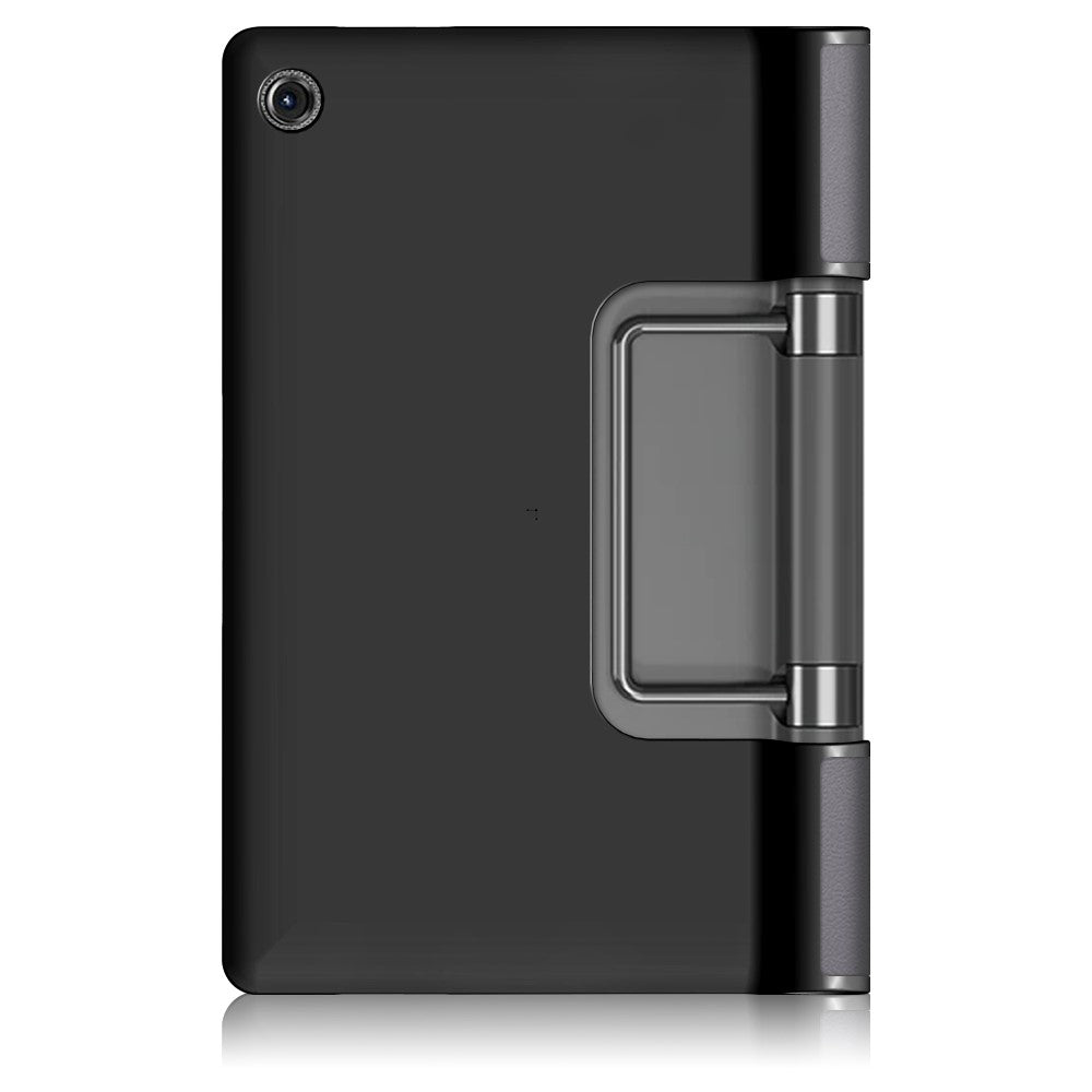 Plain PU Leather Good Shock-Absorption Tablet Cover with Kickstand for Lenovo Yoga Tab 11 - Grey