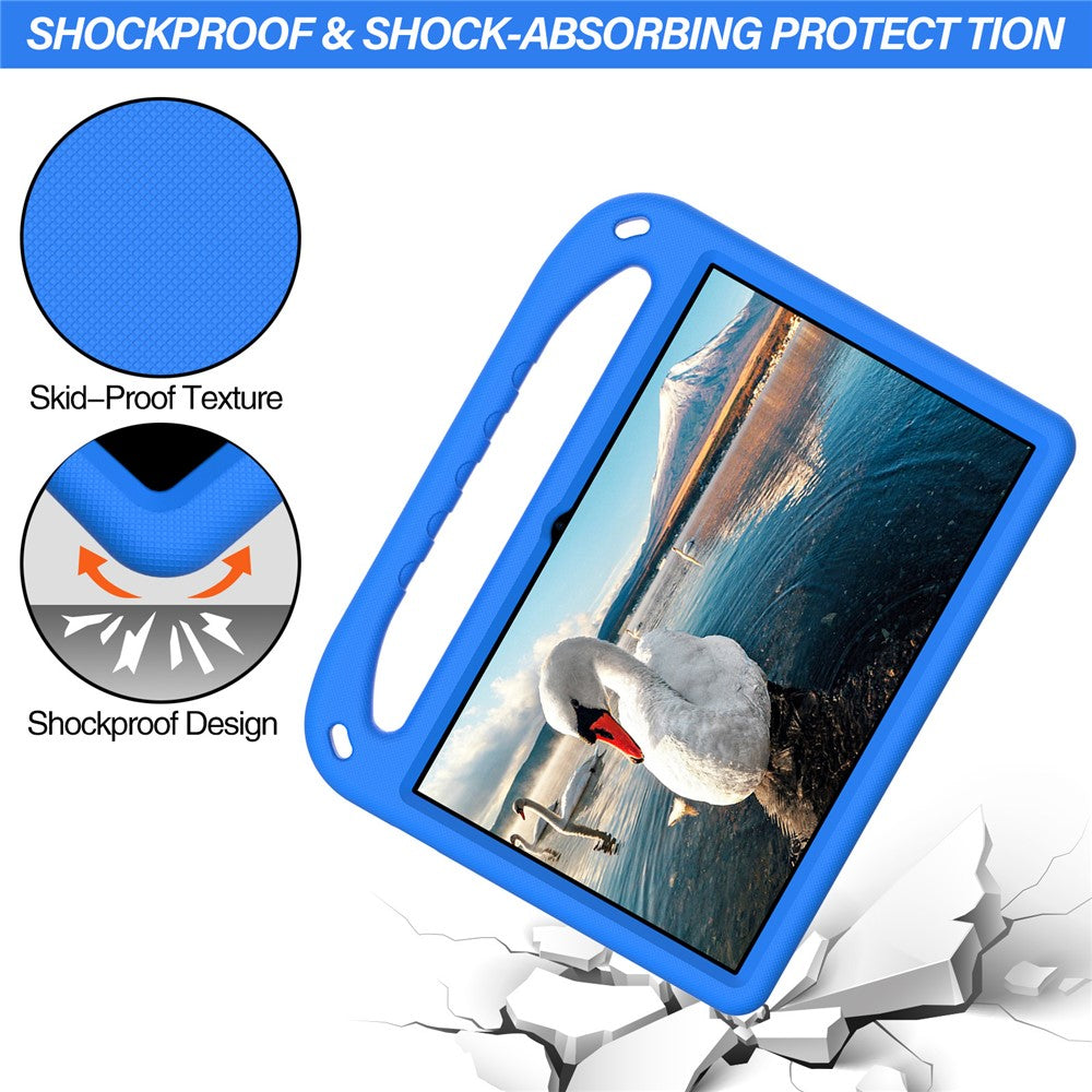 Portable Handle EVA Tablet Protective Case Cover with Kickstand for Lenovo Tab P11 TB-J606F / Tab P11 5G - Blue