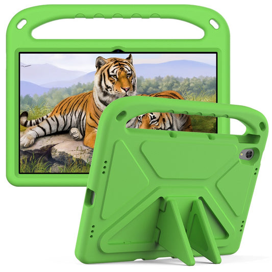 Portable Handle EVA Tablet Protective Case Cover with Kickstand for Lenovo Tab P11 TB-J606F / Tab P11 5G - Green