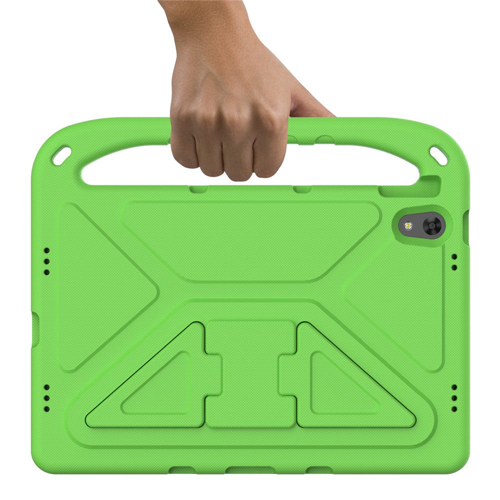 Portable Handle EVA Tablet Protective Case Cover with Kickstand for Lenovo Tab P11 TB-J606F / Tab P11 5G - Green