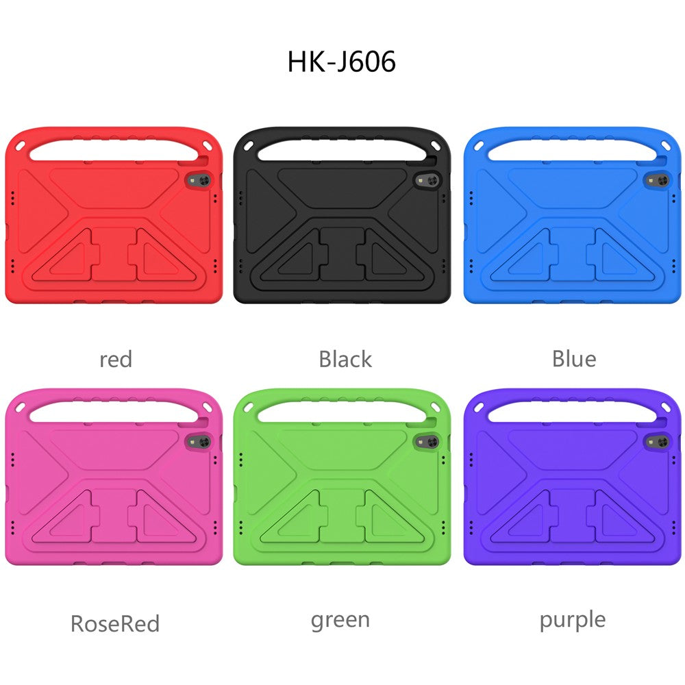 Portable Handle EVA Tablet Protective Case Cover with Kickstand for Lenovo Tab P11 TB-J606F / Tab P11 5G - Green