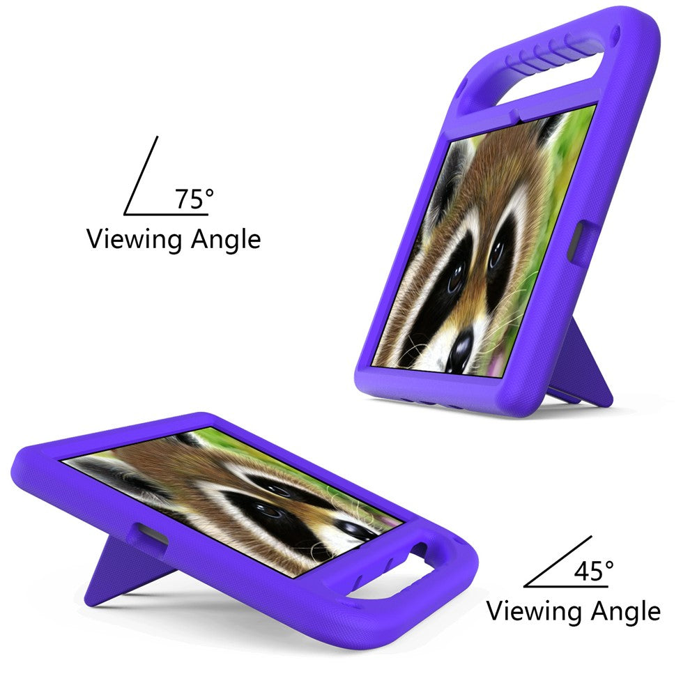 Portable Handle EVA Tablet Protective Case Cover with Kickstand for Lenovo Tab P11 TB-J606F / Tab P11 5G - Purple