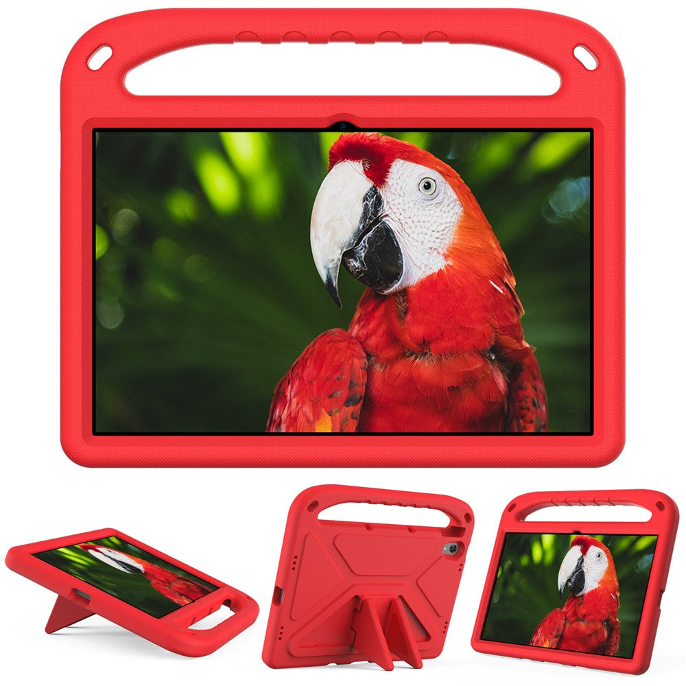 Portable Handle EVA Tablet Protective Case Cover with Kickstand for Lenovo Tab P11 TB-J606F / Tab P11 5G - Red