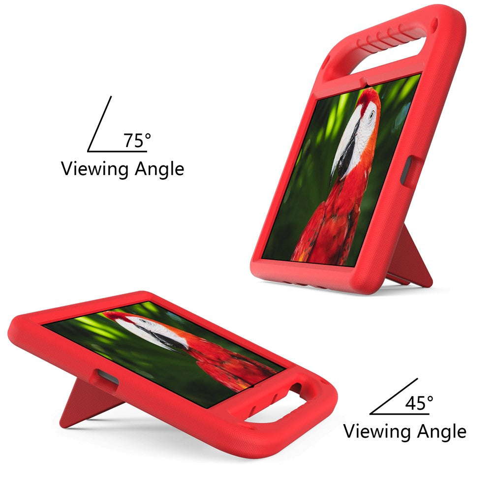 Portable Handle EVA Tablet Protective Case Cover with Kickstand for Lenovo Tab P11 TB-J606F / Tab P11 5G - Red