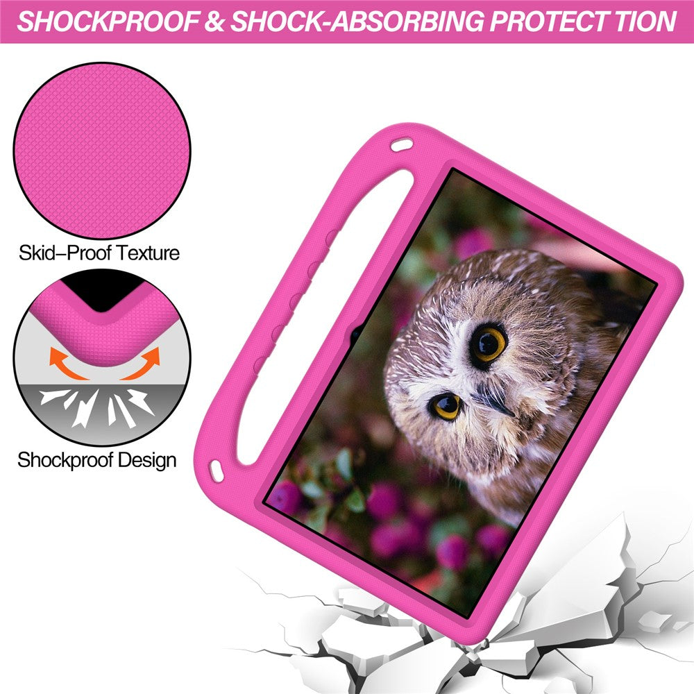 Portable Handle EVA Tablet Protective Case Cover with Kickstand for Lenovo Tab P11 TB-J606F / Tab P11 5G - Rose