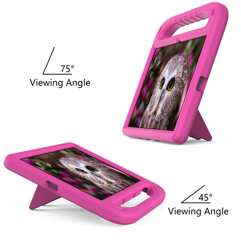Portable Handle EVA Tablet Protective Case Cover with Kickstand for Lenovo Tab P11 TB-J606F / Tab P11 5G - Rose