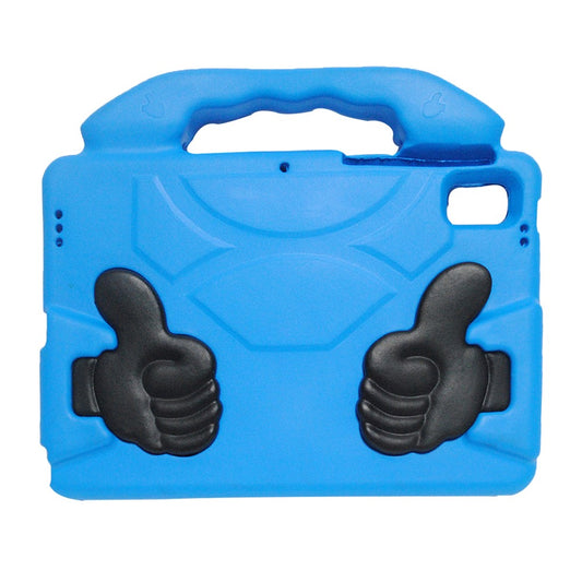 Foldable Thumb Shockproof EVA Full-Body Tablet Kickstand Cover with Portable Hand Holder for Lenovo Tab M10 FHD Plus X606F - Blue
