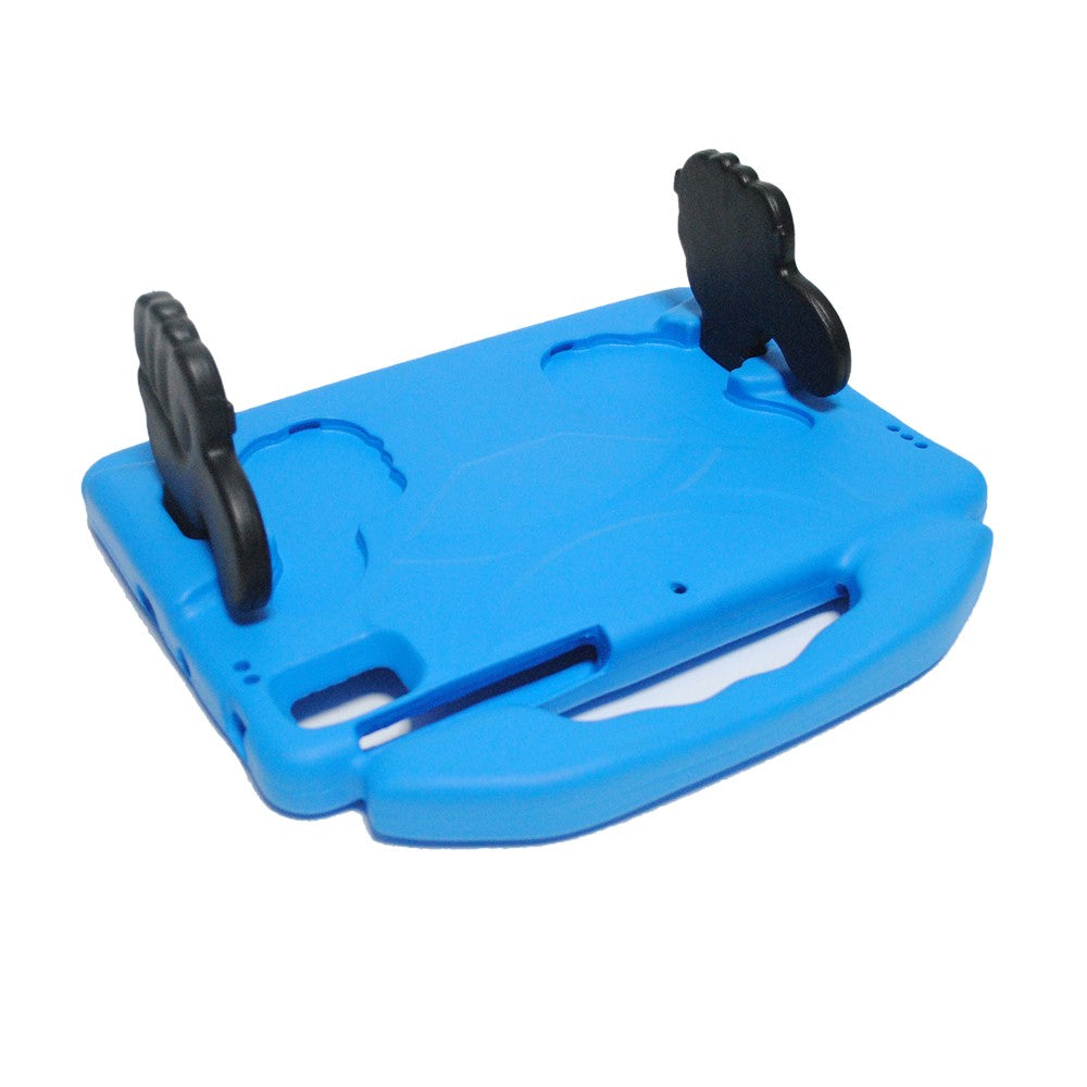 Foldable Thumb Shockproof EVA Full-Body Tablet Kickstand Cover with Portable Hand Holder for Lenovo Tab M10 FHD Plus X606F - Blue