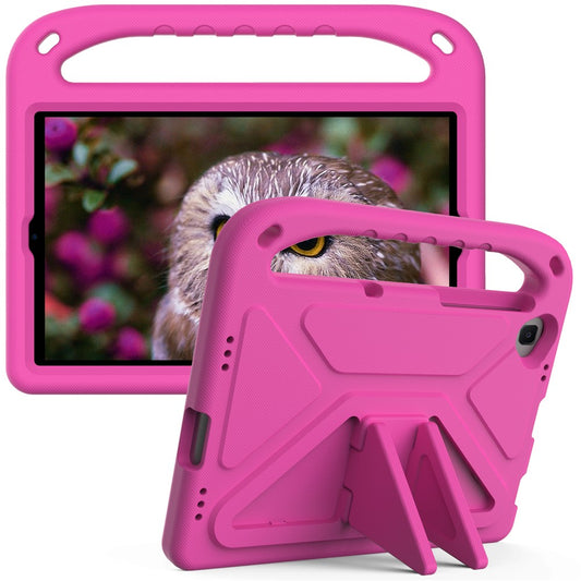Hand-Hold Grip EVA Tablet Case with Foldable Dual Angle Kickstand for Lenovo Tab M10 HD Gen 2/Tab M10 Plus TB-X606 - Rose